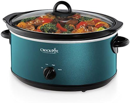 7 Quart Manual Slow Cooker – Turquoise - Curated Catalog E3