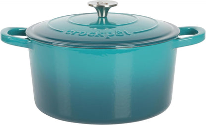 3 Quart Enameled Cast Iron Dutch Oven – Aqua - Curated Catalog D4