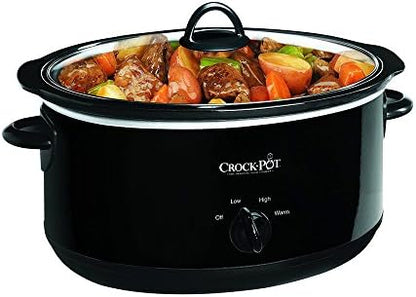 8 Quart Manual Slow Cooker – Black - Curated Catalog E0