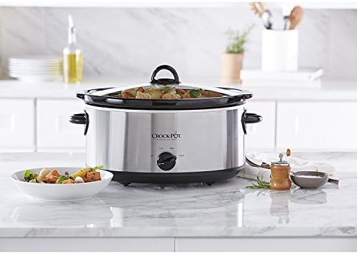 7 Quart Oval Manual Slow Cooker – Stainless Steel - Curated Catalog K7