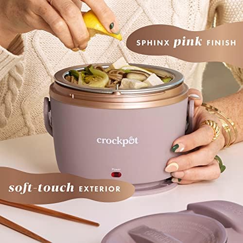 Electric Lunch Box Food Warmer 20oz – Blush Pink - Curated Catalog H0