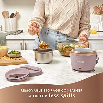 Electric Lunch Box Food Warmer 20oz – Blush Pink - Curated Catalog H0