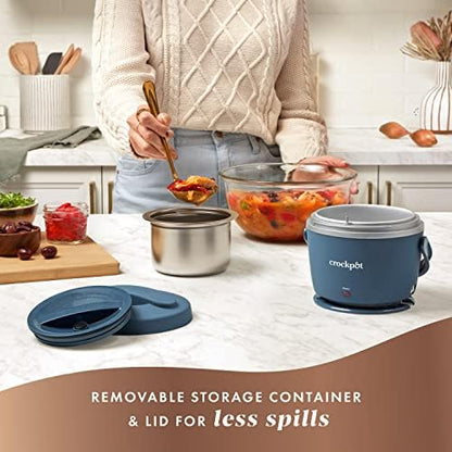 Electric Lunch Box Food Warmer 20oz – Faded Blue - Curated Catalog V8