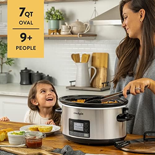 7 Quart Portable Programmable Slow Cooker with Timer - Curated Catalog M4