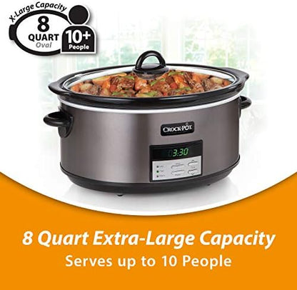 8 Quart Programmable Slow Cooker with Auto Warm - Curated Catalog Z8