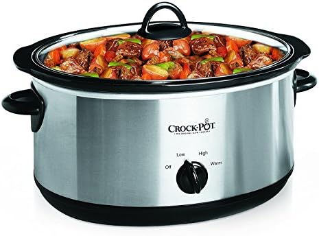 7 Quart Oval Manual Slow Cooker – Stainless Steel - Curated Catalog K7