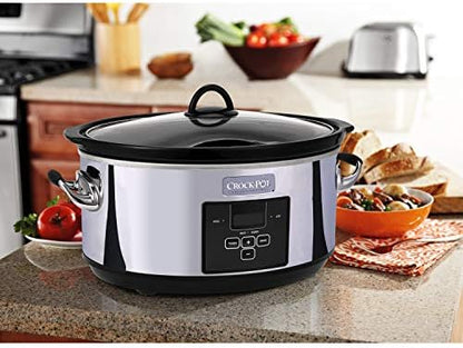 7 Quart Programmable Slow Cooker – Polished Platinum - Curated Catalog C1