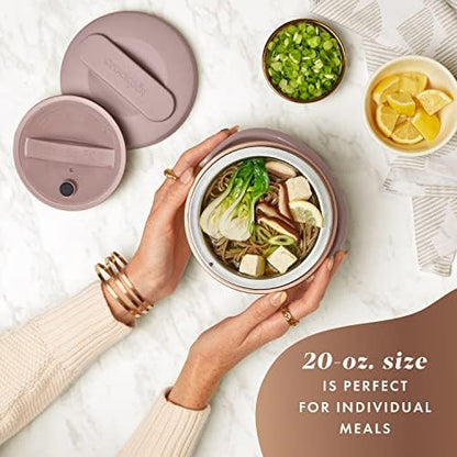 Electric Lunch Box Food Warmer 20oz – Blush Pink - Curated Catalog H0