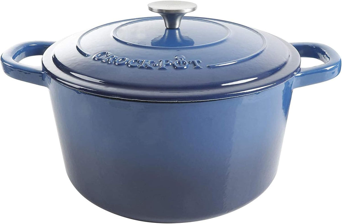 3 Quart Enameled Cast Iron Dutch Oven – Aqua - Curated Catalog T6