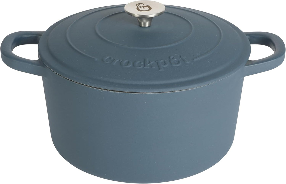 3 Quart Enameled Cast Iron Dutch Oven – Aqua - Curated Catalog T6