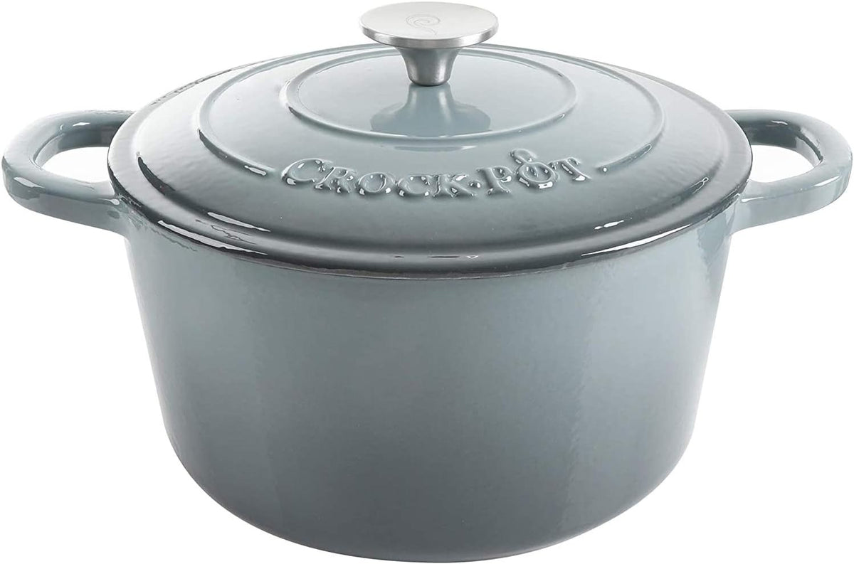 3 Quart Enameled Cast Iron Dutch Oven – Aqua - Curated Catalog T6
