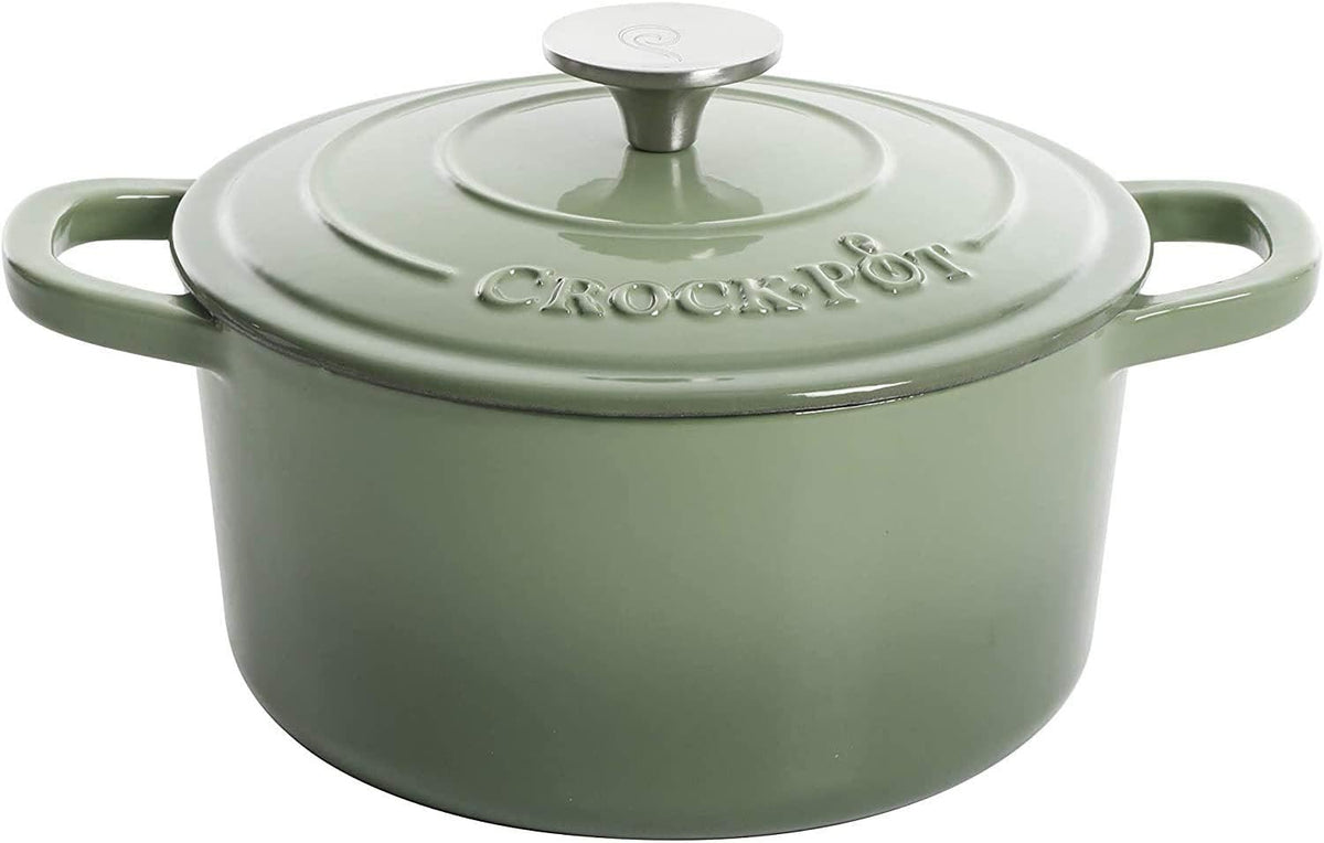 3 Quart Enameled Cast Iron Dutch Oven – Aqua - Curated Catalog T6