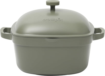 3 Quart Enameled Cast Iron Dutch Oven – Aqua - Curated Catalog D4