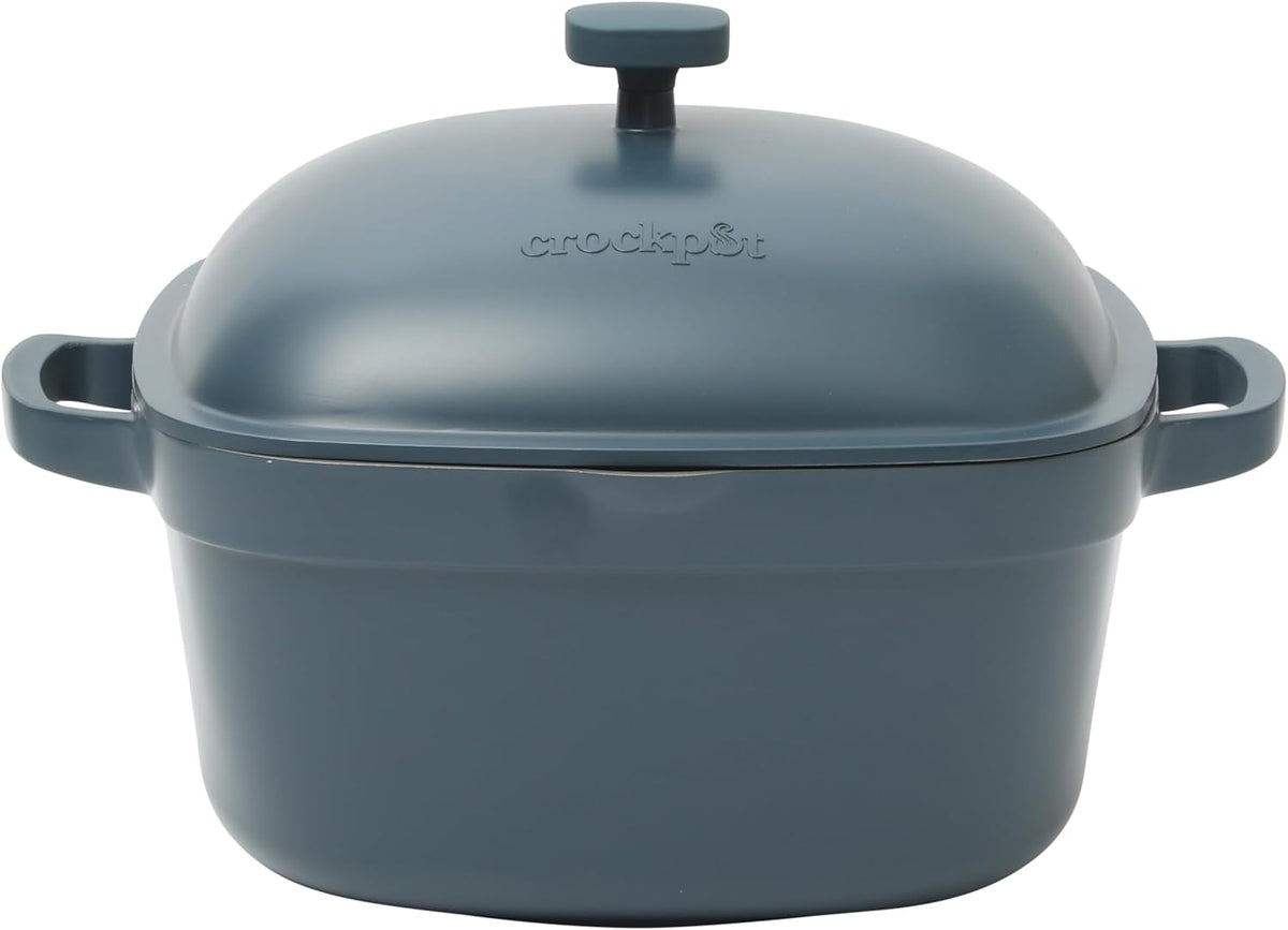 3 Quart Enameled Cast Iron Dutch Oven – Aqua - Curated Catalog T6